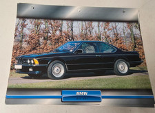 BMW 635 CSI  CARTE FICHE