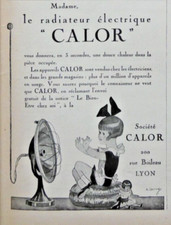 PRESS AD 1926 CALOR the Electric Radiator