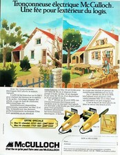  1979 Advertising 0522 Mc Culloch Fairy Electric Chainsaw Housing