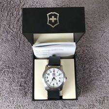 Victorinox Swiss Army Men Railroad Union Pacific Quartz Watch 7 3/4" With Box