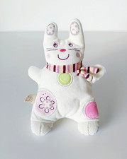 Doudou Lapin Blanc Rose Mauve