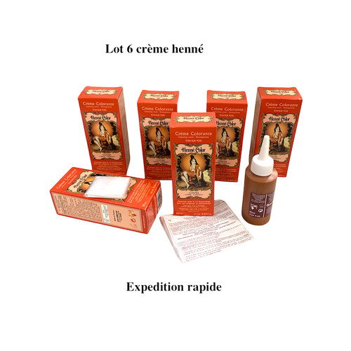 Lot crèmes henné - henné, cuivre