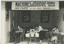 France, La Rochelle from 10 to 19 August 1951. Vintage Bernina Sil Sewing Machines