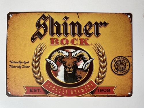 Shiner bock beer sign - sign,