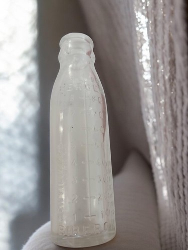 Biberon ancien verre - verre, berger