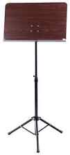 Pupitre Support Musique Partition Tripode Aspect Bois de Palissandre Ajustable
