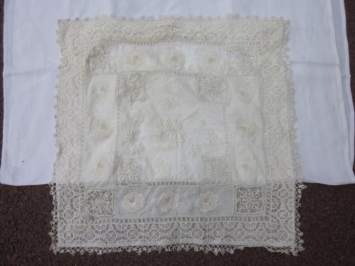 Oreiller brode ancien - brode,