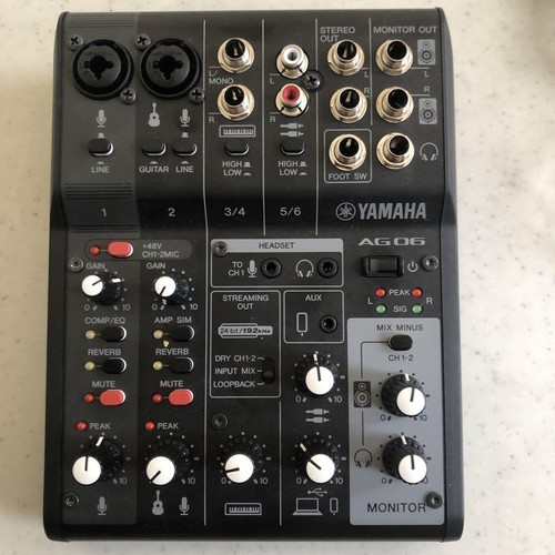 Yamaha ag06mk2 noir - ag06mk2,