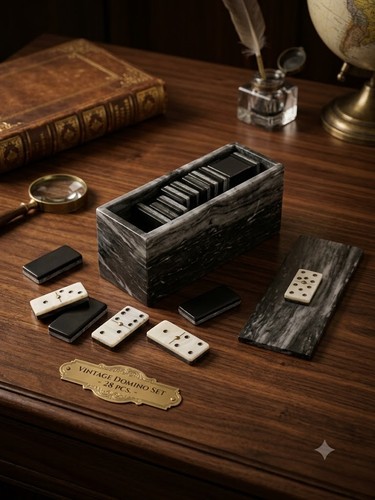 Rare jeu dominos vintage - jeu, de