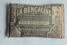 Ancien sachet Teinture tissu noire La Bengaline (72018)