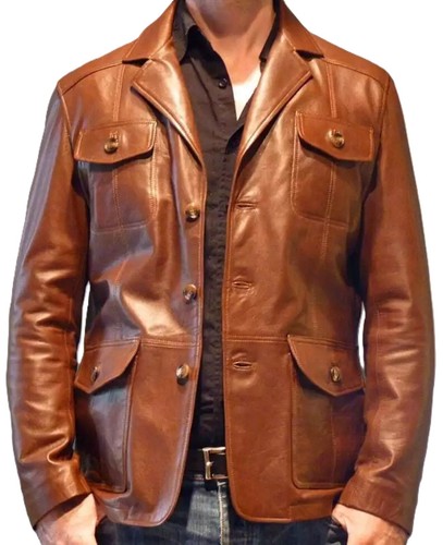 Veste boutonnée marron - , pour