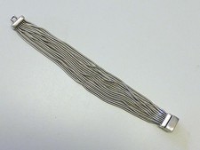PIANEGONDA Slinky Liquid Emotion Multi Chain Sterling Silver Bracelet 63.6 Grams