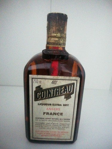 Bouteille cointreau vintage - bouteille,