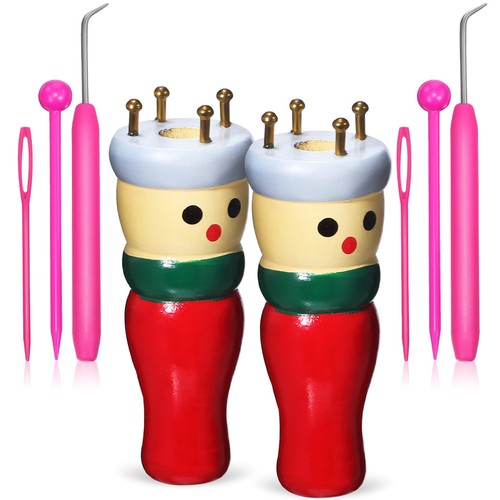 Wooden knitting doll craft kit - wooden,