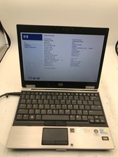 HP EliteBook 2530P Intel Core 2 Duo 12" 2 GB RAM NO HDD -BOOTS TO BIOS- MZ