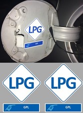 SET OF 2 X FUEL GAS LPG LPG STICKER SIZE: 5cm