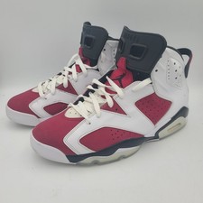 Air Jordan 6 Carmine Retro OG Size 12 Mens White Red Sneakers 2021 CT8529-106