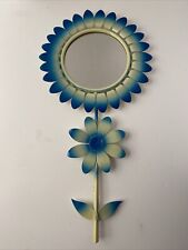 Miroir soleil fleur  Tournesol vintage métal  Déco Pop années 70 🌻🌻🌻
