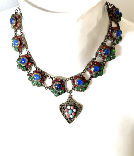 Collier plastron ethnique - plastron,