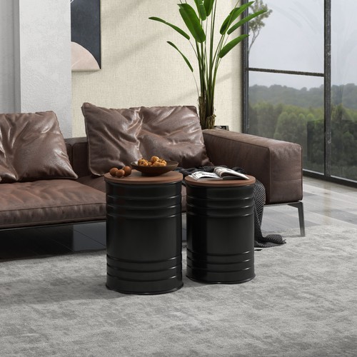 Nesting storage ottomans set - storage,