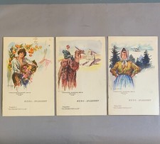 3 Spijkaart menus of the liner Elisabethville 2 / Belgian shipping company / 1938