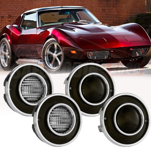 4pcs smoked led tail - smoked,