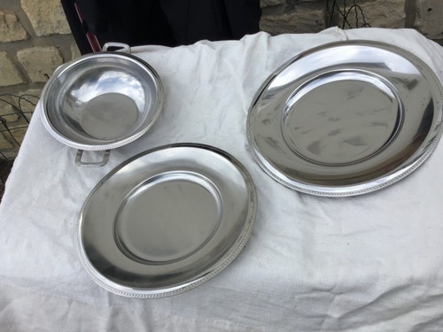 Lot plat rond en - 3,