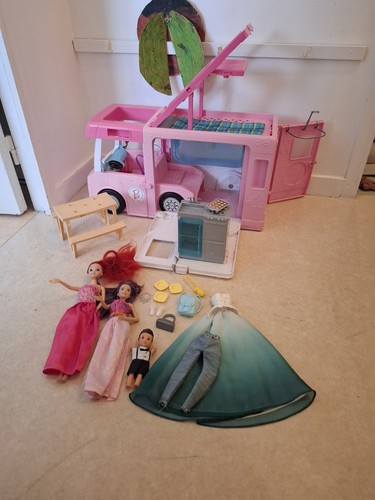 Camping car barbie - car,