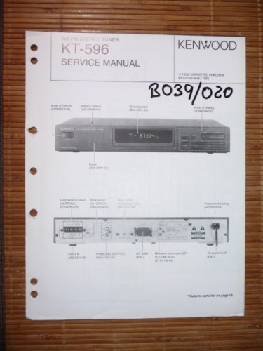Manuel service kenwood - manuel, de