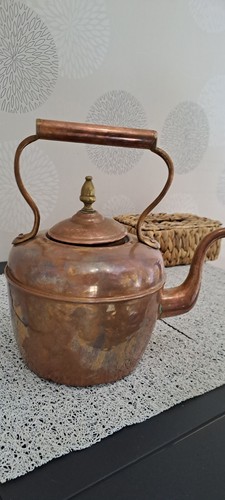 Ancienne bouilloire cuivre - bouilloire,