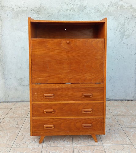 Secrétaire vintage hêtre - secrétaire,