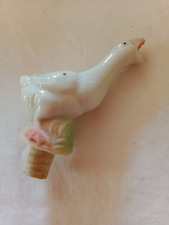 ANCIEN BOUCHON BOUTEILLE BEC VERSEUR PORCELAINE  Antiker Schnapsausgie