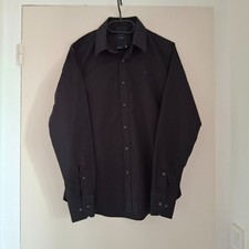 Chemise noir pour homme avec