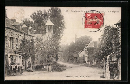 Cpa rouvrou chapelle 1907 - la,