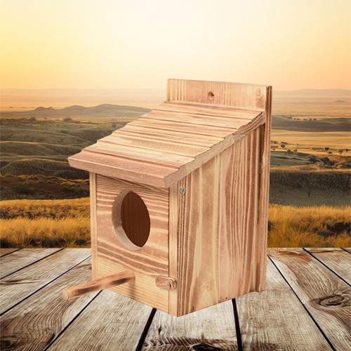 Nid oiseau jardin en bois - d'oiseau,