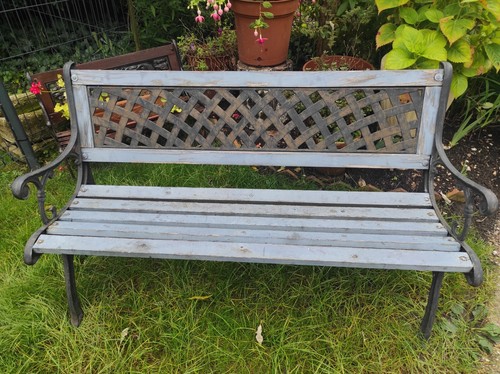 Banc jardin avec pieds en - de,