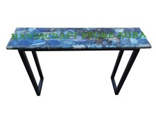 Bleu Agate Console Table Agate