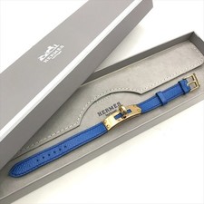 Bracelet femme HERMES Kelly Turnlock Gold Hardware V Stamp Leather k5975 Ex+