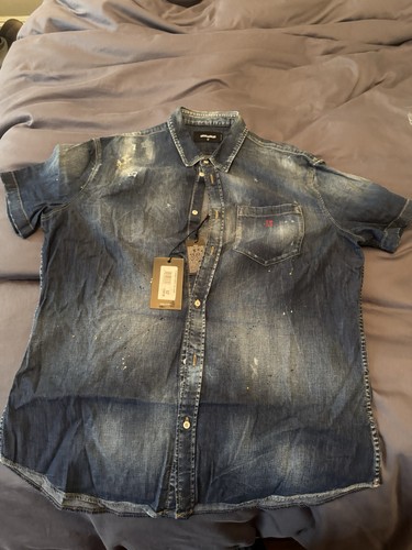 Dsquared2 men denim shirt - denim,