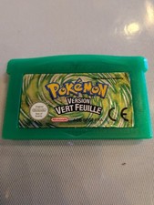 Pokémon Version Vert Feuille  Gameboy Advance Authentique en VF-Cartouche seule