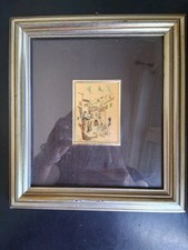 Cadre feuille d’or calligraphie