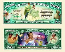 La PRINCESSE et La GRENOUILLE BILLET MILLION DOLLAR US! Dessin animé Disney Film