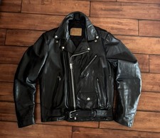 Excelled Leather Motorcycle Jacket, Perfecto Style, M/L, Made in USA