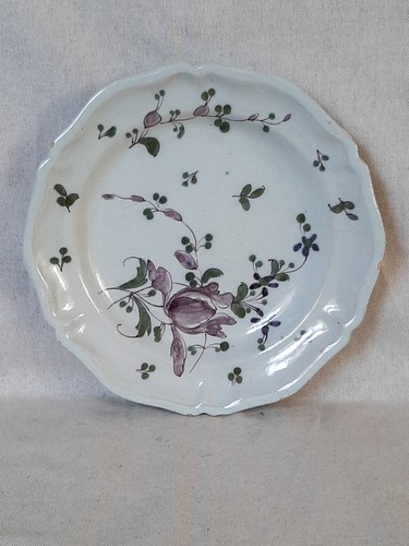Assiette ancienne faïence - assiette,