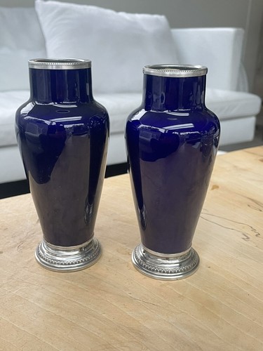 Ancienne paire vases - de, en