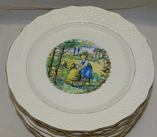 Assiette dessert ceramique - -assiette, a