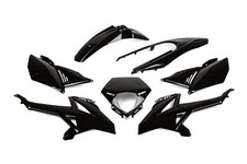 Kit de carénage Str8 7 pièces noir pour Beta RR Enduro Supermoto 50cc