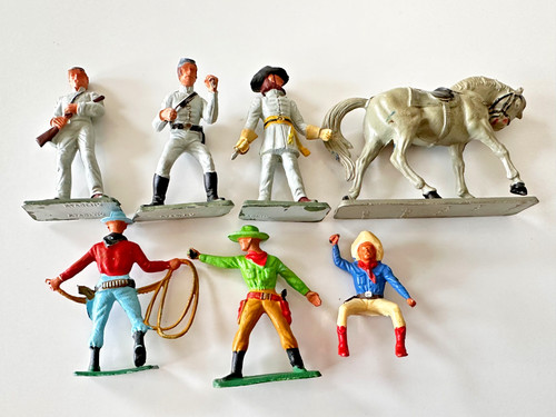 Starlux lot figurines cowboys - ,
