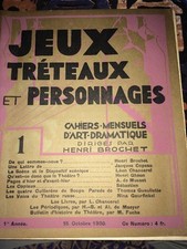 JEUX, TRÉTEAUX Et PERSONNAGES