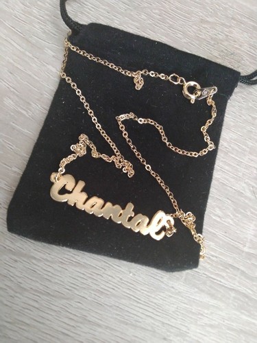 Collier ras cou prénom - le,